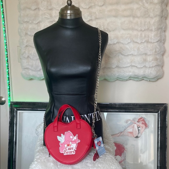 Skinny dip Care Bears Red Crossbody Bag with Playful Design - Picture 1 of 7